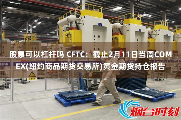 股票可以杠杆吗 CFTC：截止2月11日当周COMEX(纽约商品期货交易所)黄金期货持仓报告