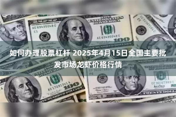如何办理股票杠杆 2025年4月15日全国主要批发市场龙虾价格行情